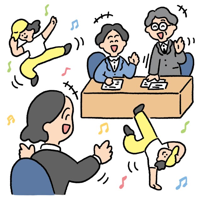 面接の目的は<br>自己PRだけじゃない。<br>世間話で盛り上がろう！