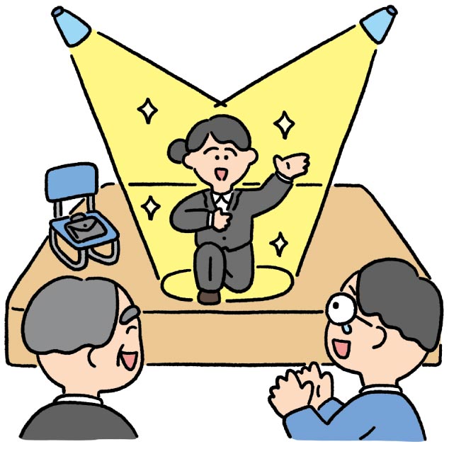 即興劇で鍛えられた<br>アドリブ力を<br>面接で発揮できました！